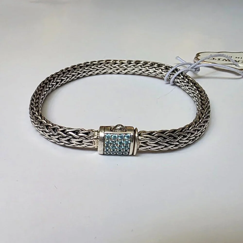 ANNIKA WITT Sterling Silver Semiprecious Stone Chain Bracelet - Picture 2 of 15